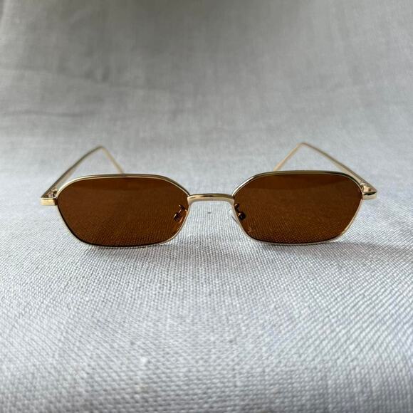 Gold frame sunglasses casual WMNS2 - Picture 3 of 4